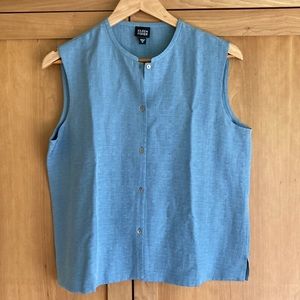 Eileen Fisher silk/linen top